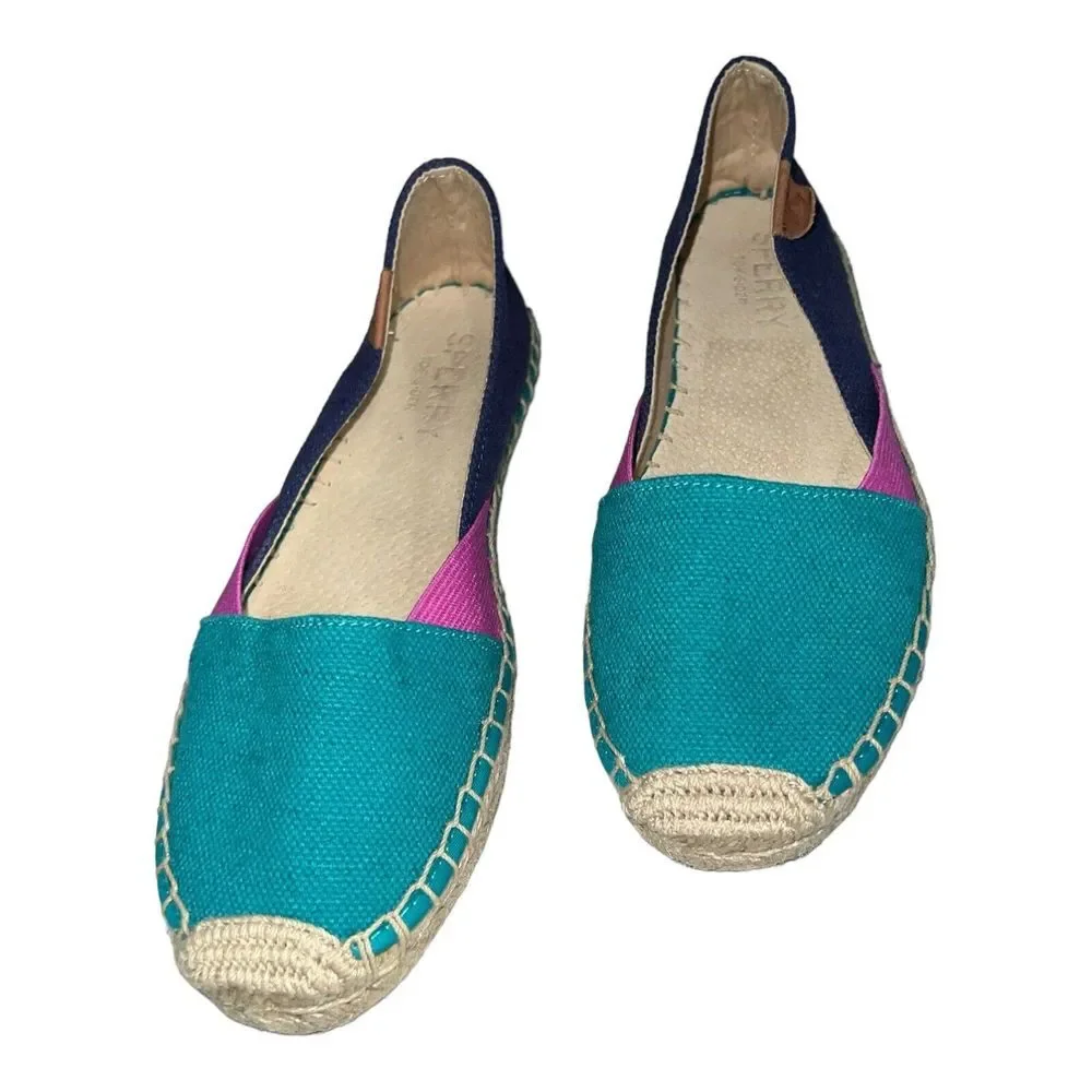 Sperry Multicolor Color‎ Block Espadrilles Size 7